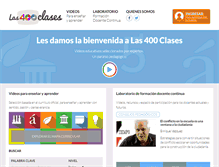 Tablet Screenshot of las400clases.org